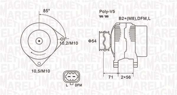 063731960010 Magneti Marelli Авто генератор